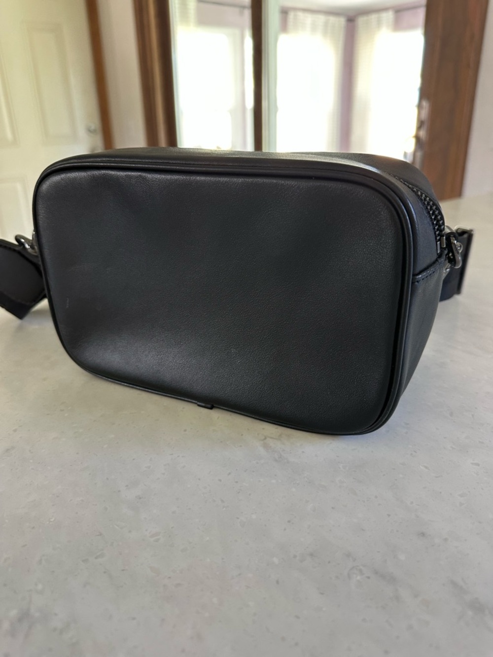 Marc Jacobs Black Embossed Leather Crossbody Belt Bag -NWOT - Picture 5 of 6